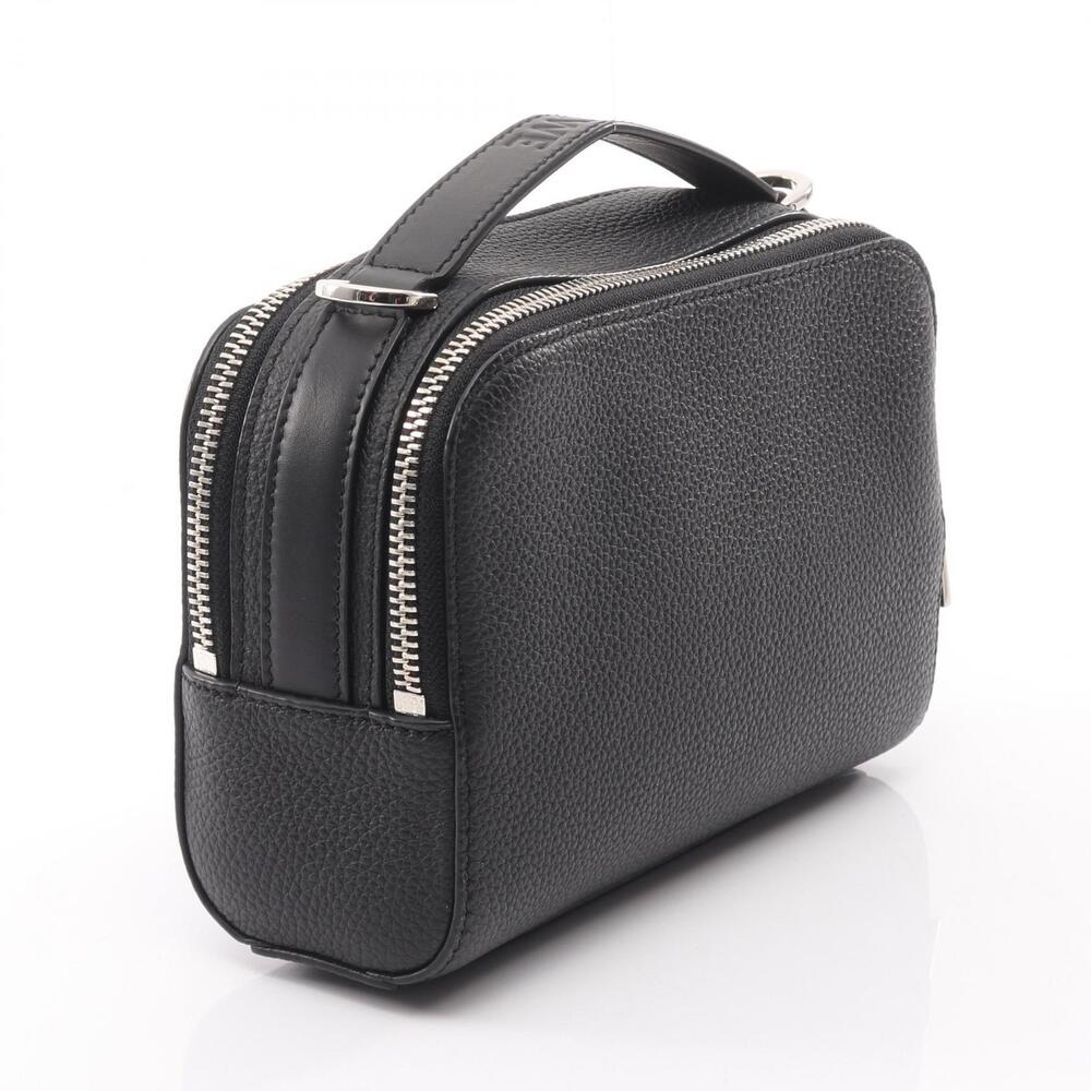 LOEWE Crossbody Camera Bag Handbag Leather Black